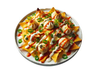Crispy Dumpling Nachos